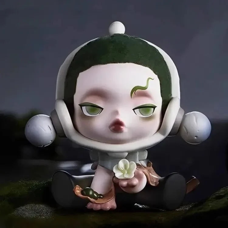 Skullpanda, Чернильный Цветок Сливы, Фигурка из мха