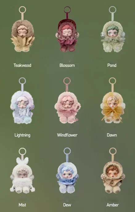 Skullpanda L'impressionnisme Complete Series Plush Keychains